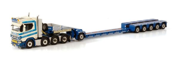 WSI01-3691 - SCANIA R CR20N 8x4 mit Tieflader 5 Achsen + Dolly 1 Achse - 1