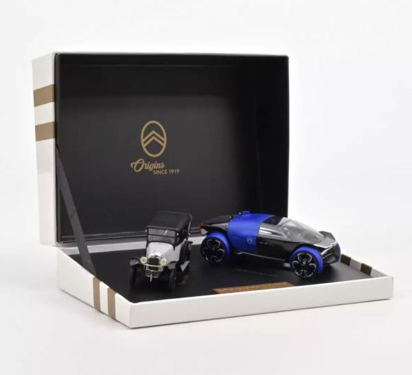 NOREVAMC0191312 - CITROEN Centenaire Set 2019 - A-Type silber mit Concept Car 19_19 blau. - 1