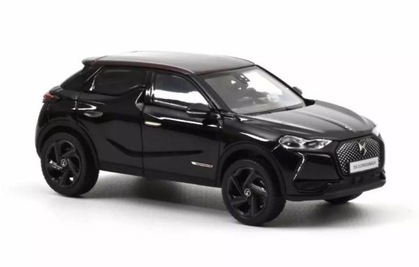 NOREVDS019709 - DS 3 Crossback La Première 2018 Schwarz mit bordeauxrotem Dach - 1