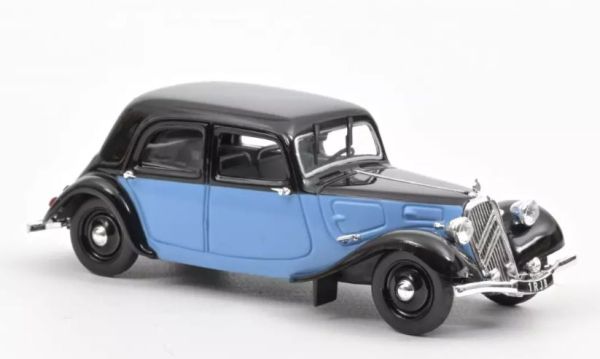 NOREVAMC019837 - CITROEN 11 Légère Coupe de Ville 1935 Blau und Schwarz - 1