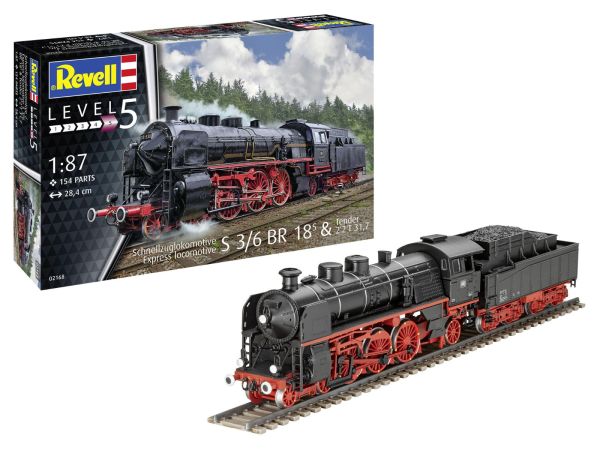 REV02168 - Express Lokomotive S3/6 BR18 zum Zusammenbauen und Bemalen. - 1