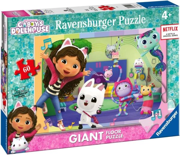 RAV031801 - 60-teiliges Puzzle GABBY'S und das Zauberhaus – Gabby und ihre Freunde - 1