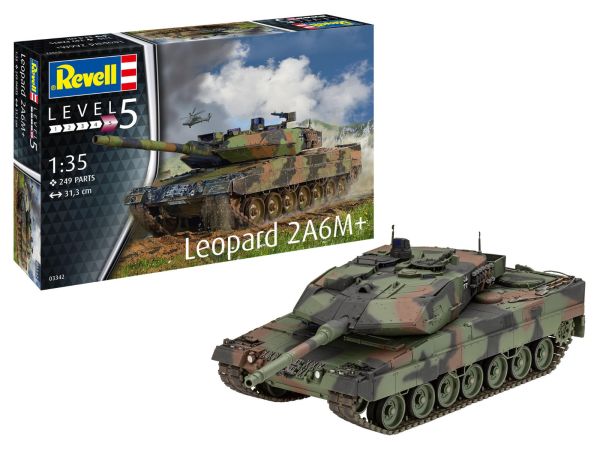 REV03342 - Char LEOPARD 2 A6M+ zum Zusammenbauen und Bemalen - 1