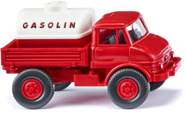 WIK037109 - LKW Farbe rot und weiß - UNIMOG U 406 Gasolin - 1