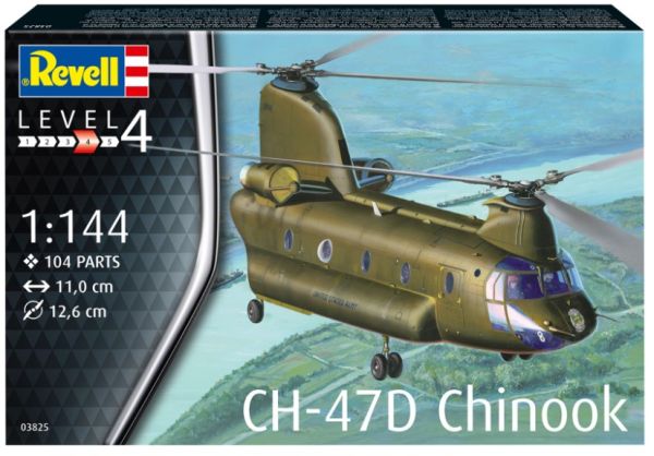 REV03825 - Hubschrauber CH-47D Chinook zum Zusammenbauen und Bemalen. - 1