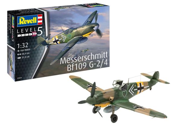 REV03829 - Flugzeug Messerschmitt Bf109G-2/4 zum Zusammenbauen und Lackieren - 1