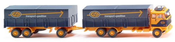 WIK043308 - 6X4 Pritschenwagen mit 3-achsigem Anhänger - VOLVO F89 ASG - 1