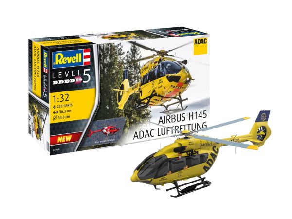 REV04969 - Modell zum Zusammenbauen und Bemalen - AIRBUS H145 ADAC Luftrettung - 1