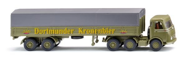 WIK051457 - MERCEDES-BENZ LPS 333 6x4 mit Planenanhänger 2 Achsen DORTMUNDER KRONENBIER - 1