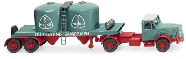 WIK053405 - LKW 4X2 Chemical Anhänger 2 Achsen Henschel Quarzwerke - 1