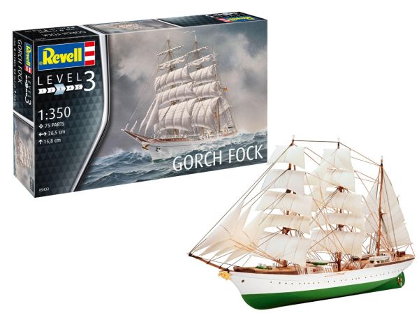 REV05432 - Gorch Fock Boot zum Zusammenbauen und Bemalen - 1