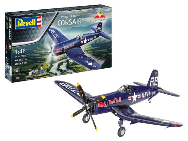 REV05641 - Flugzeug Flying Bulls F4U-4 Corsair zum Zusammenbauen und Bemalen - 1