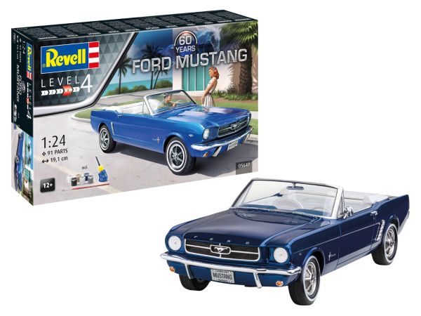 REV05647 - Geschenkset 60. Geburtstag - FORD Mustang zum Zusammenbauen mit Basiszubehör - 1