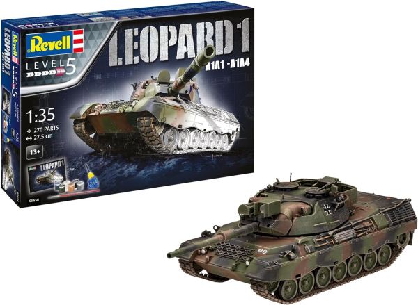 REV05656 - Char Geschenkset Leopard 1 A1A1-A1A4 zum Zusammenbauen und Bemalen - 1