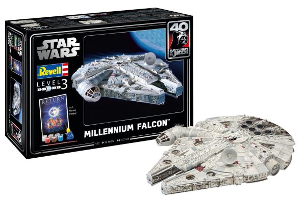 REV05659 - Star Wars Millennium Falcon Geschenkset zum Zusammenbauen und Bemalen - 1