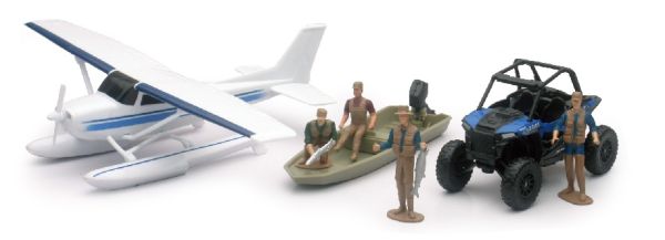 NEW05716 - Wasserflugzeug Cessa mit Polaris-Quad und Figur  - 1