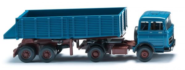 WIK067709 - MERCEDES 4x2 mit Kipper 2 Achsen Azurblau - 1