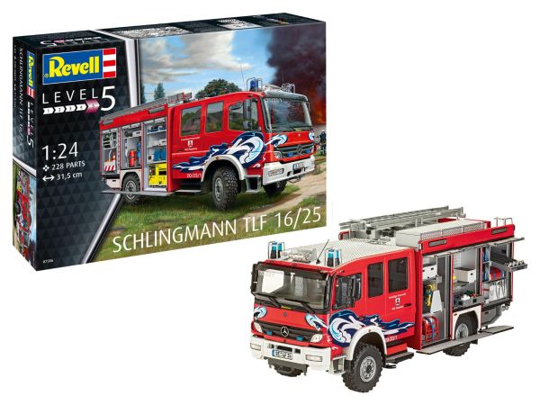 REV07586 - Schlingmann TLF 16/25 Feuerwehrauto zum Zusammenbauen und Bemalen. - 1