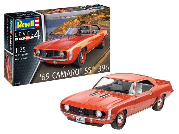 REV07712 - CAMARO SS 396 1969 zum Zusammenbauen und Bemalen. - 1