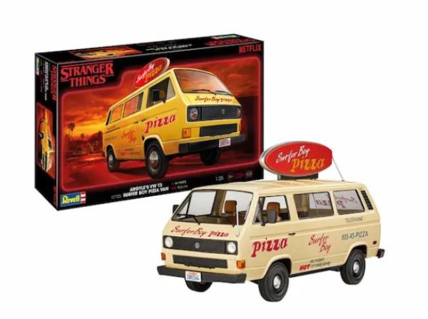 REV07725 - VOLKSWAGEN T3 Bus - Surfer Boy - STRANGER THINGS zum Zusammenbauen und Bemalen. - 1