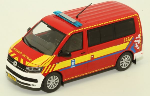 ODE084 - VOLKSWAGEN T6 Feuerwehrmann CGDIS Luxemburg - Limitiert auf 504 Ex. - 1