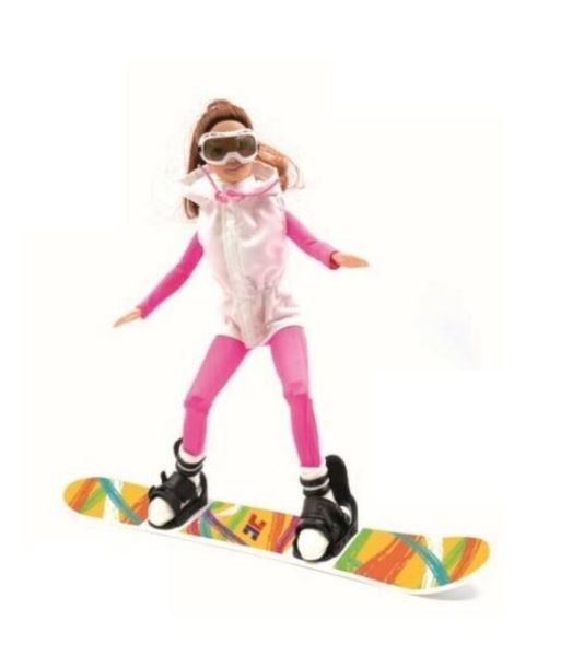 JC10019 - Winterpuppe 28cm mit Snowboard - 1