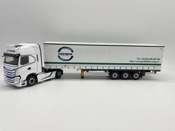 ELI118107 - IVECO S-Way 4x2 2021 mit Planenanhänger 3 Achsen - Transport TRANSPHIL - 1