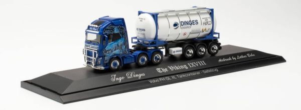 HER122184 - VOLVO FH GL 6X2 mit Auflieger Tankcontainer XL INGO DINGES - 1