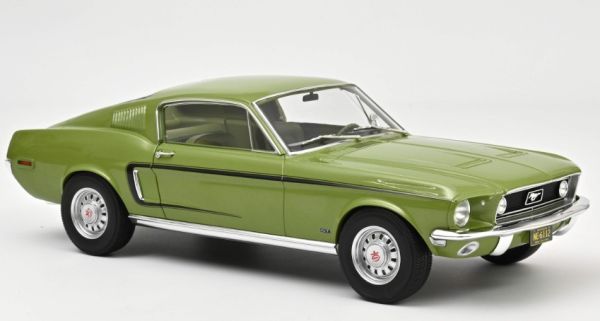 NOREV122704 - FORD Mustang Fastback GT 1968 Metallic-Grün - 1