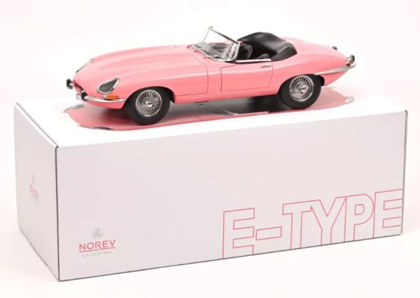 NOREV122721 - JAGUAR E-Type Cabriolet 1962 Pink - Limitiert auf 300 Ex. - 1