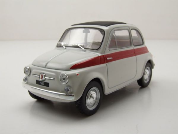 WBXWB124182 - FIAT 500 1960 Weiß und Rot - 1