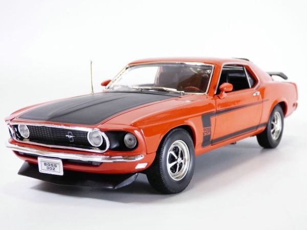 WEL12516ROUGE - FORD Mustang boss 302 1969 rot - 1