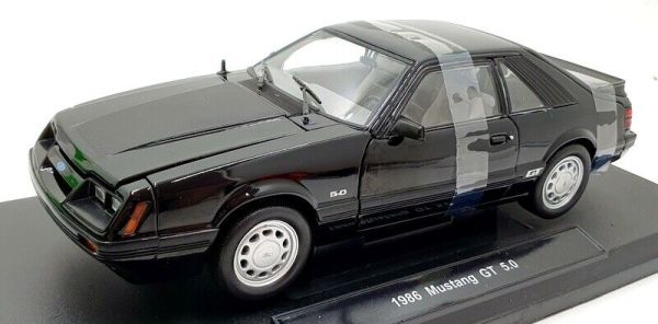 WEL12526NOIR - FORD Mustang GT 5.0 1986 Schwarz - 1