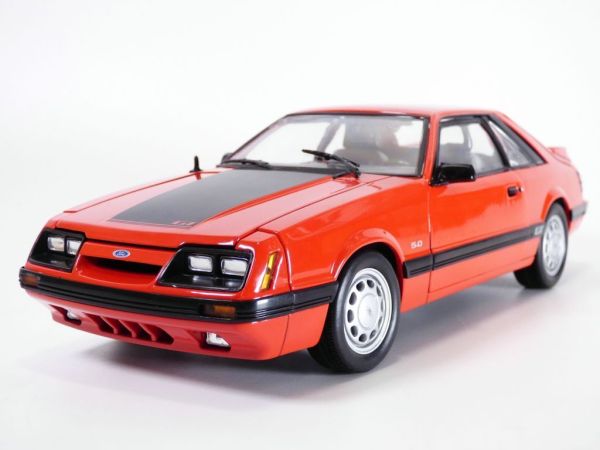 WEL12526ROUGE - FORD Mustang GT 5.0 1986 Rot - 1