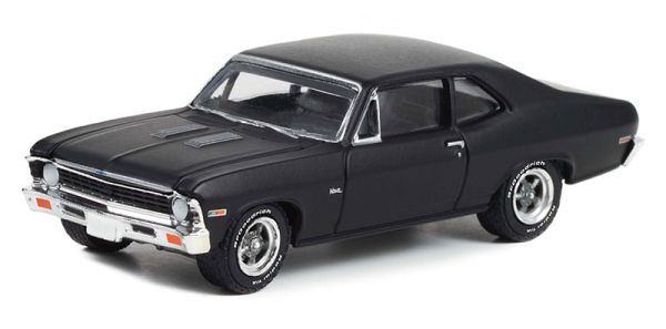 GREEN13320-B - CHEVROLET Nova 1969 schwarz aus der Serie GL MUSCLE unter Blisterverpackung. - 1