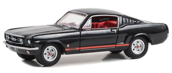 GREEN13340-A - FORD Mustang GT 1965 schwarz aus der THE STAMPEDE-Serie in Blisterverpackung. - 1