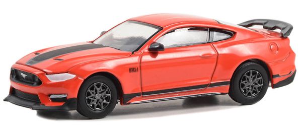 GREEN13340-E - FORD Mustang Mach 1 2021 rot aus der THE STAMPEDE-Serie in Blisterverpackung. - 1