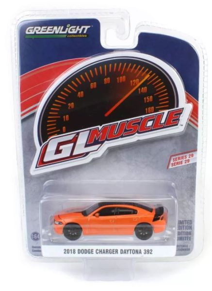 GREEN13360-E - DODGE Charger Daytona 392 2018 orange aus der GL MUSCLE-Serie in Blisterverpackung - 1