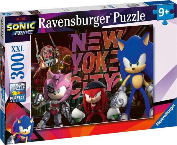 RAV133840 - XXL-Puzzle 300 Teile Sonic Prime – New Yoke City - 1