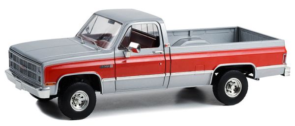 GREEN13660 - GMC K-2500 Sierra Grande Wideside 1984 silber und rot. - 1