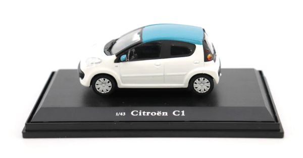 OPTIMUM143002 - CITROEN C1 Weiß mit blauem Dach - 1