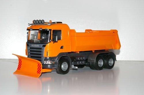 EMEK15508 - SCANIA G 6x4 orange mit Schneeräumschild - 1