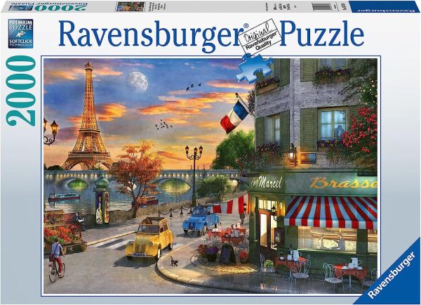 RAV16716 - Puzzle 2000 Teile Romantischer Abend in Paris - 1