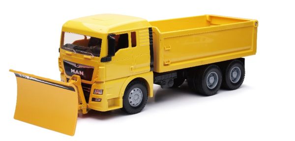 NEW17346 - MAN TGX 6x4 Schneepflug gelb - 1