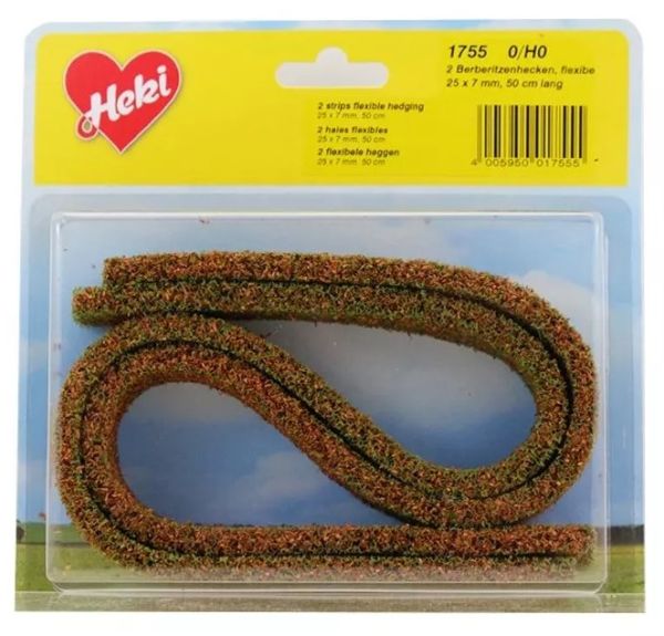 HEK1755 - 2 flexible Hecken aus Schaumstoff 25x7 mm - 1