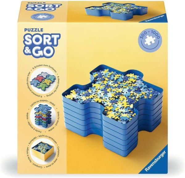 RAV179343 - 6 Sortierboxen für Puzzles von 300 bis 1000 Teilen. - 1