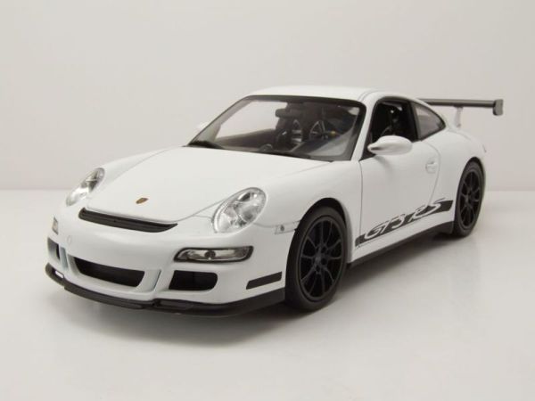 WEL18015BLANC - PORSCHE GT3 rs 2007 Weiss mit schwarzen Felgen - 1