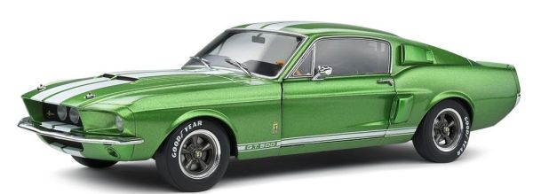 SOL1802907 - SHELBY Mustang GT500 grün mit weißen Streifen 1967 - 1