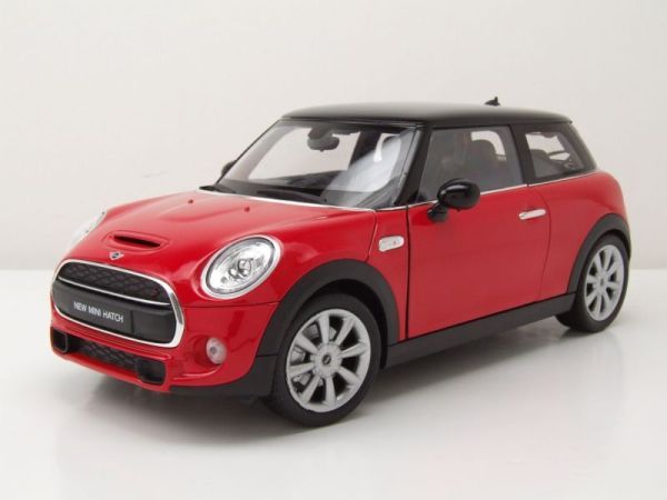 WEL18050ROUGE - MINI Cooper Hatch 2014 Rot und Schwarz - 1