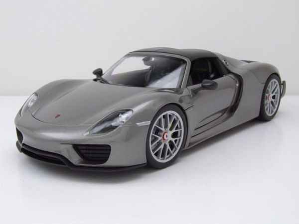 WEL18051HTNOIR - PORSCHE 918 Spyder Hardtop schwarz 2012 grau - 1